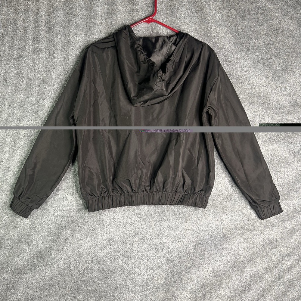 Forever 21 Womens‎ Activewear Anorak Jacket Windbreaker Size Small Black - Picture 2 of 7